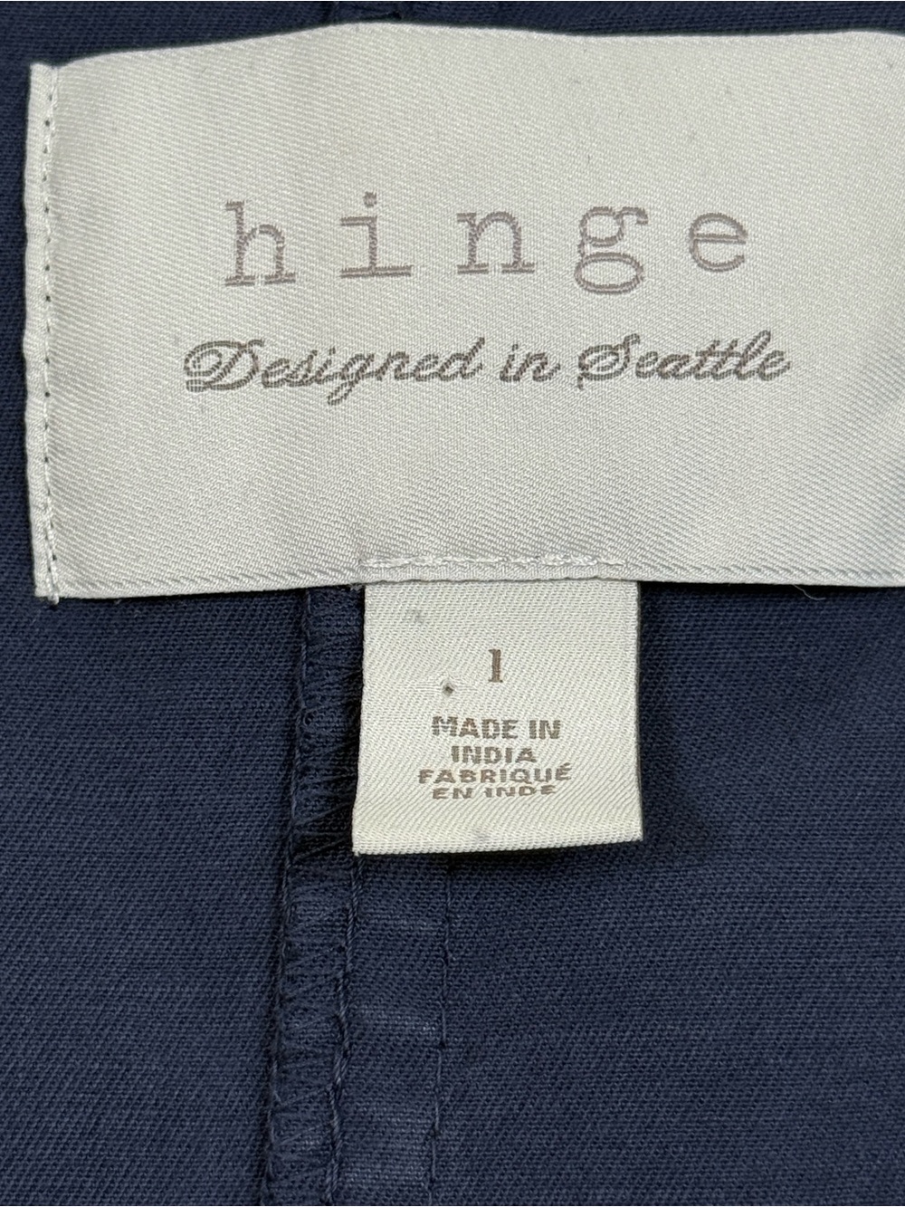 hinge Navy Utility Jacket with Front Pockets - Picture 2 of 9